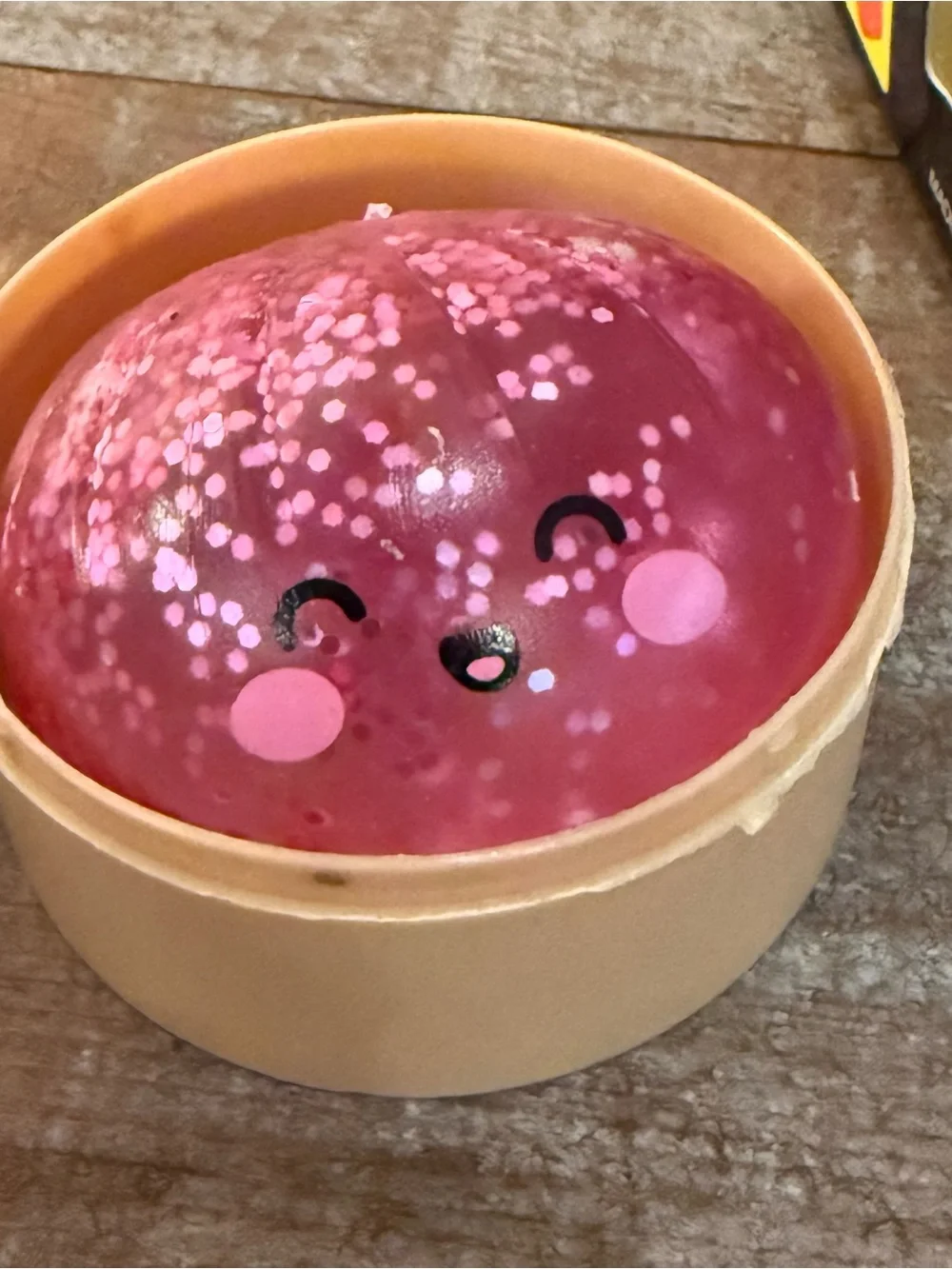 Mini squishy dumpling glitter & Fruit Cube Squeeze